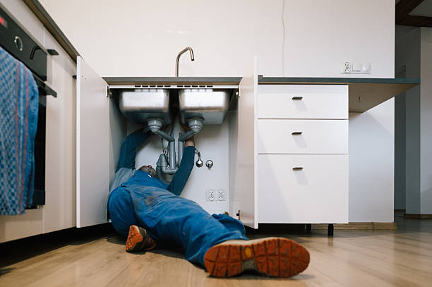 Professional Drain Cleaning technician working in Port William, OH